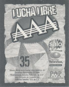 2006 Lucha Libre AAA Triplemente Espectacular Stickers #35 Intocable Back
