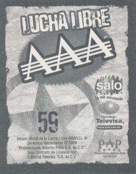 2006 Lucha Libre AAA Triplemente Espectacular Stickers #59 Escoria Back