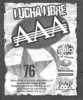2006 Lucha Libre AAA Triplemente Espectacular Stickers #76 Crazy Boy Back
