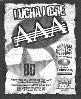 2006 Lucha Libre AAA Triplemente Espectacular Stickers #80 Joe Lider / Psicosis Back