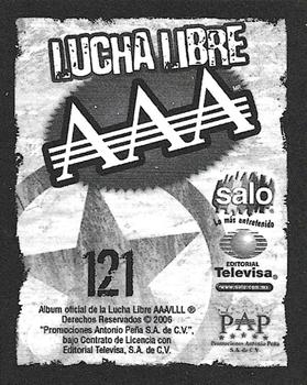 2006 Lucha Libre AAA Triplemente Espectacular Stickers #121 Abismo Negro / Alebrije Back