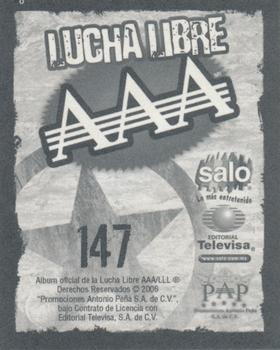 2006 Lucha Libre AAA Triplemente Espectacular Stickers #147 Mascarita Sagrada / Mini Abismo Negro Back