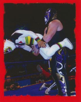 2006 Lucha Libre AAA Triplemente Espectacular Stickers #147 Mascarita Sagrada / Mini Abismo Negro Front