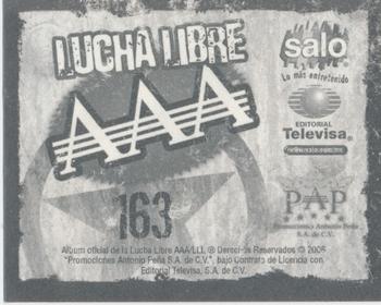 2006 Lucha Libre AAA Triplemente Espectacular Stickers #163 Polvo de Estrellas Back
