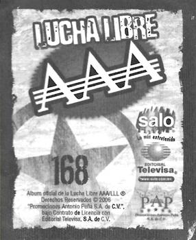 2006 Lucha Libre AAA Triplemente Espectacular Stickers #168 Diabolica Back