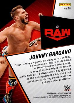2023 Panini Revolution WWE - Shock Wave #18 Johnny Gargano Back