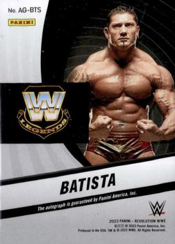 2023 Panini Revolution WWE - Autographs #AG-BTA Batista Back