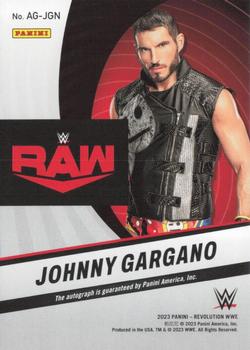 2023 Panini Revolution WWE - Autographs #AG-JGN Johnny Gargano Back