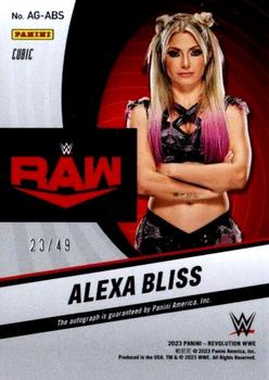 2023 Panini Revolution WWE - Autographs Cubic #AG-ABL Alexa Bliss Back