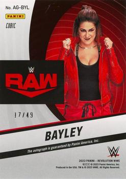 2023 Panini Revolution WWE - Autographs Cubic #AG-BYL Bayley Back