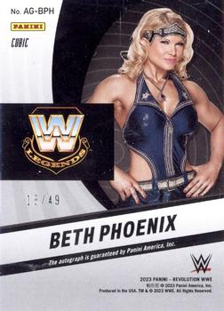 2023 Panini Revolution WWE - Autographs Cubic #AG-BPH Beth Phoenix Back