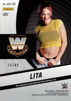 2023 Panini Revolution WWE - Autographs Cubic #AG-LTA Lita Back