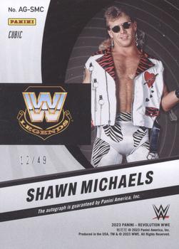 2023 Panini Revolution WWE - Autographs Cubic #AG-SMC Shawn Michaels Back
