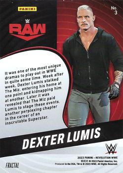 2023 Panini Revolution WWE - Fractal #3 Dexter Lumis Back