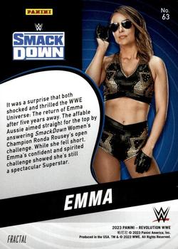 2023 Panini Revolution WWE - Fractal #63 Emma Back