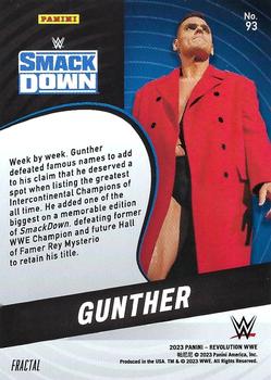 2023 Panini Revolution WWE - Fractal #93 Gunther Back