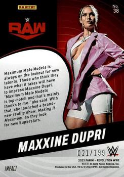 2023 Panini Revolution WWE - Impact #38 Maxxine Dupri Back