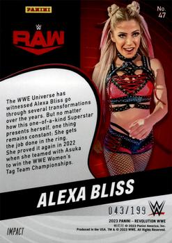2023 Panini Revolution WWE - Impact #47 Alexa Bliss Back
