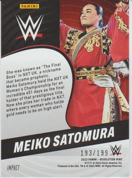 2023 Panini Revolution WWE - Impact #48 Meiko Satomura Back