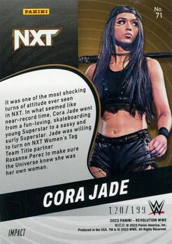 2023 Panini Revolution WWE - Impact #71 Cora Jade Back