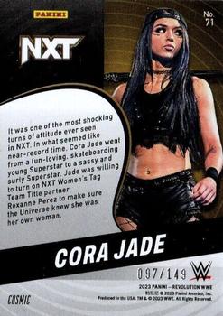 2023 Panini Revolution WWE - Cosmic #71 Cora Jade Back