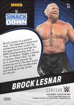 2023 Panini Revolution WWE - Cosmic #89 Brock Lesnar Back