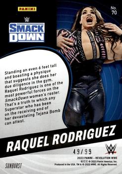 2023 Panini Revolution WWE - Sunburst #70 Raquel Rodriguez Back