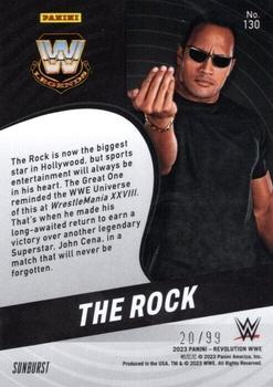 2023 Panini Revolution WWE - Sunburst #130 The Rock Back