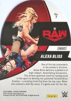 2023 Panini Revolution WWE - Liftoff! Sunburst #7 Alexa Bliss Back