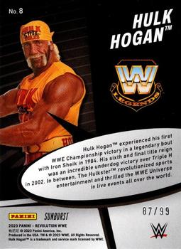 2023 Panini Revolution WWE - Star Gazing Sunburst #8 Hulk Hogan Back