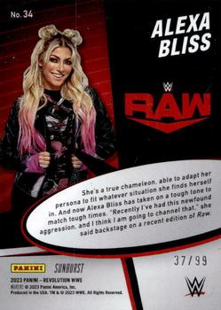 2023 Panini Revolution WWE - Star Gazing Sunburst #34 Alexa Bliss Back