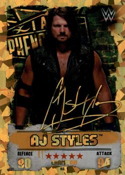 2016 Topps India Slam Attax WWE: Takeover #1 AJ Styles Front