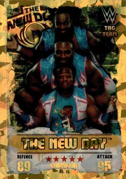 2016 Topps India Slam Attax WWE: Takeover #15 The New Day Front