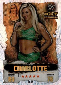 2016 Topps India Slam Attax WWE: Takeover #21 Charlotte Front