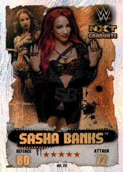 2016 Topps India Slam Attax WWE: Takeover #29 Sasha Banks Front