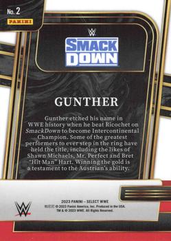 2023 Panini Select WWE - And New! #2 Gunther Back