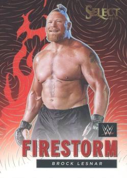 2023 Panini Select WWE - Firestorm #8 Brock Lesnar Front