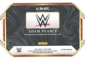 2023 Panini Select WWE - Ringside Action Signatures #RA-APC Adam Pearce Back