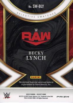 2023 Panini Select WWE - Selective Swatches #SW-BLY Becky Lynch Back