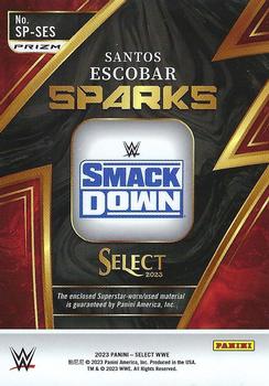 2023 Panini Select WWE - Sparks #SP-SES Santos Escobar Back