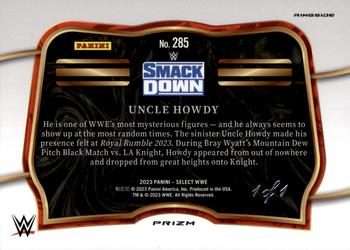 2023 Panini Select WWE - Black Prizms #285 Uncle Howdy Back