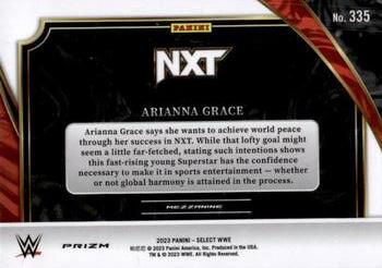 2023 Panini Select WWE - Silver Prizms #335 Arianna Grace Back
