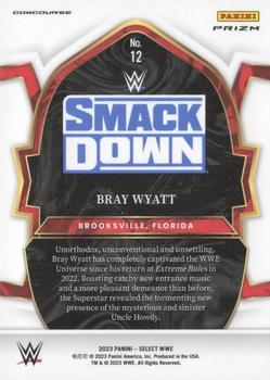 2023 Panini Select WWE - Orange Flash Prizms #12 Bray Wyatt Back
