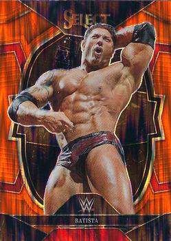 2023 Panini Select WWE - Orange Flash Prizms #67 Batista Front