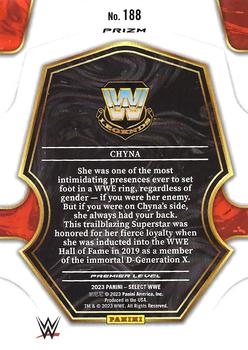 2023 Panini Select WWE - Orange Flash Prizms #188 Chyna Back