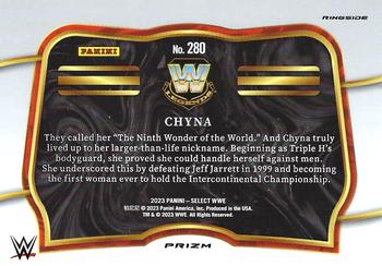 2023 Panini Select WWE - Orange Flash Prizms #280 Chyna Back