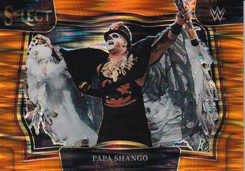 2023 Panini Select WWE - Orange Flash Prizms #282 Papa Shango Front