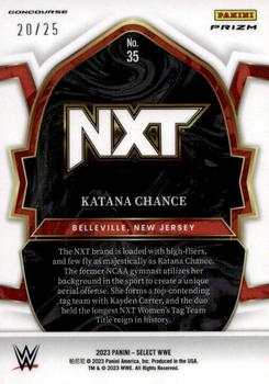 2023 Panini Select WWE - Tie-Dye Prizms #35 Katana Chance Back