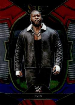 2023 Panini Select WWE - Red & Blue #20 Omos Front