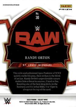 2023 Panini Select WWE - Red & Blue #30 Randy Orton Back